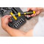 Бітотримач викруткового типу Pistol Grip Ratchet з храповим механізмом і набором з тридцяти семи біт STANLEY 0-63-038