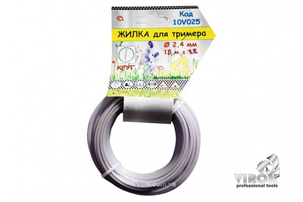 Жилка для тримера "КРУГ" TM VIROK 2.7 мм x 15 м