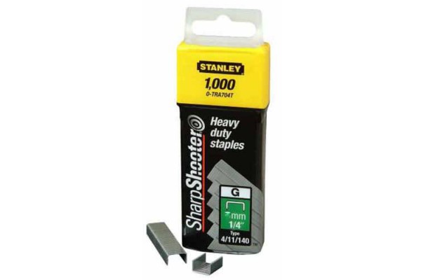 Скоби тип G висотою 12 мм для степлера Heavy Duty, в упаковці 1000 шт STANLEY 1-TRA708T