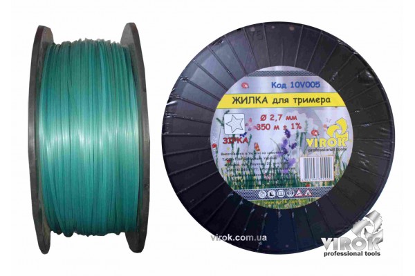 Жилка для тримера "ЗІРКА" TM VIROK 2.7 мм x 350 м