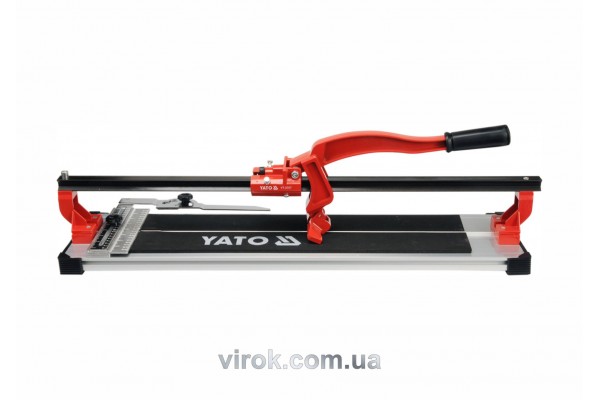 Плиткоріз ручний YATO з ковзаючим повзунком і 1-ю направляючою 60 cм