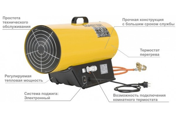 Газовий нагрівач повітря Master BLP 53 ET