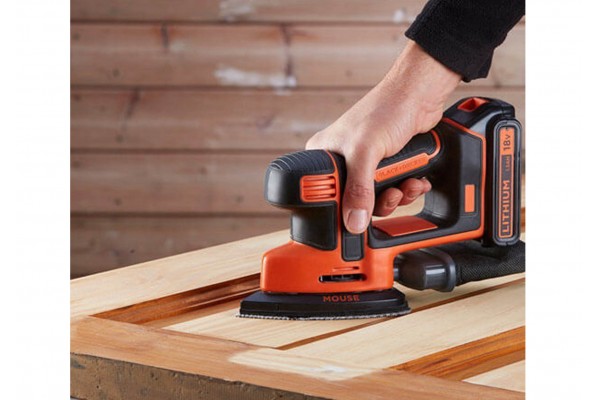 Шліфмашина вібраційна акумуляторна Black+Decker Li-Ion 18 В