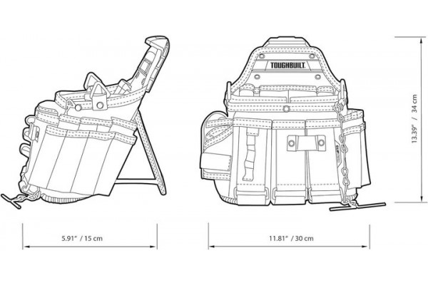 Поясна сумка електрика TOUGHBUILT TB-CT-104