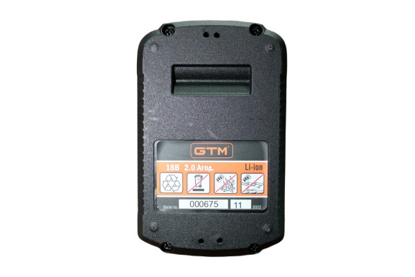 Акумулятор Li-Ion GTM B18V/2Аh 18 В 2 А*год для шурупокрута