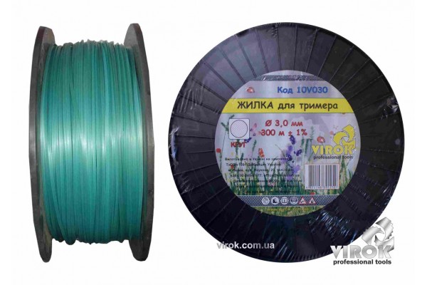Жилка для тримера "КРУГ" TM VIROK 3.0 мм x 300 м