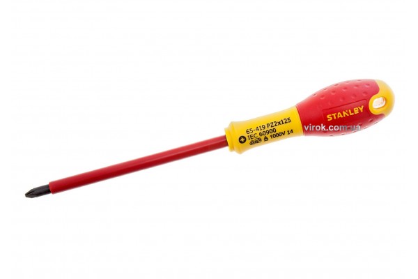 Викрутка діелектрична хрестова STENLEY "FatMax VDE 1000V" PZ2 x 125 мм