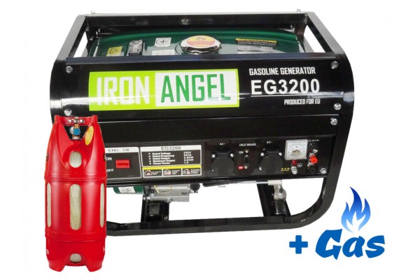 Двопаливний генератор Iron Angel EG3200 LPG