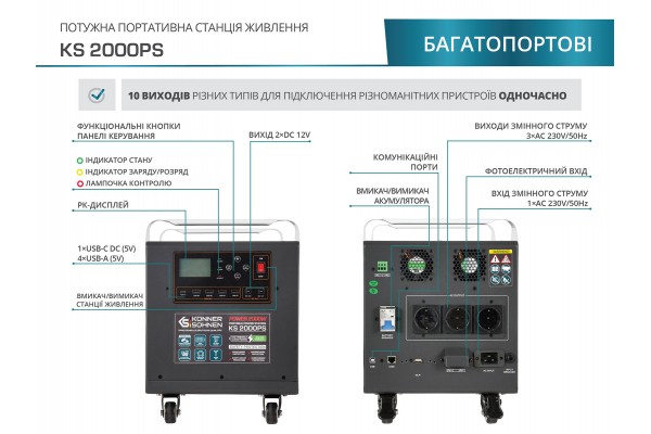 Портативна електростанція KS 2000PS