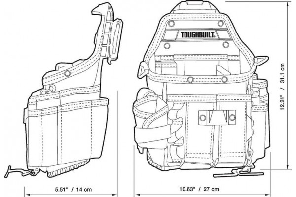 Поясна сумка електрика TOUGHBUILT TB-CT-114