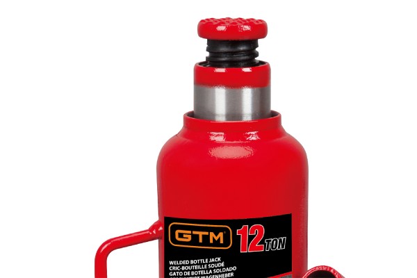 Домкрат гідравлічний 12т GTM TH91204 пляшковий одноштоковий