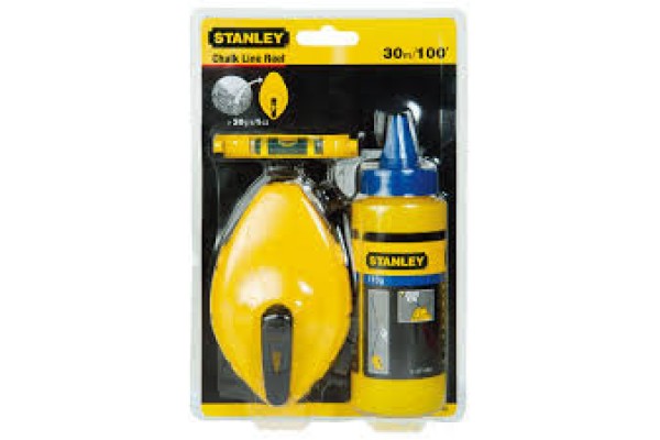 Шнур розмічальний STANLEY "PowerWinder" 30 м з крейдою порошковою 45 г