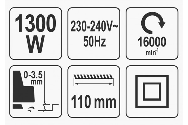 Рубанок мережевий YATO 1300 Вт 110 мм