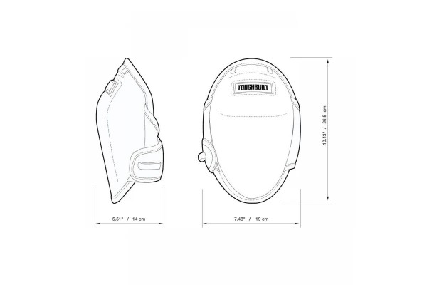 Наколінники, 2 шт. Toughbuilt FoamFit (TB-KP-2B)