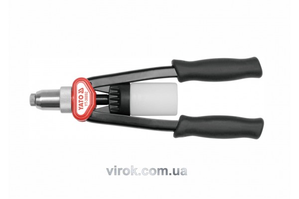 Заклепочник дворучний поворотний YATO для нітів Ø=3.2, 4, 4.8, 6.4 мм 328 мм