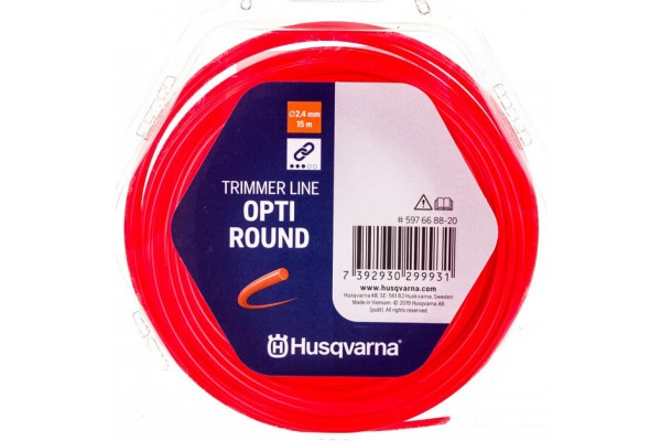 Волосінь для тримера Husqvarna Opti Round 2.4 мм, 15 м (5976688-20)