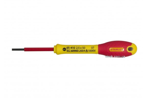 Викрутка діелектрична плоска STENLEY "FatMax VDE 1000V" SL2.5 x 50 мм