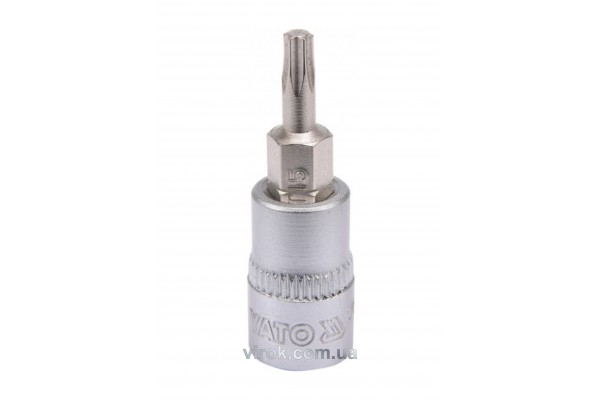 Головка торцева з насадкою викрутковою TORX YATO 1/4" Т15 х 37 мм