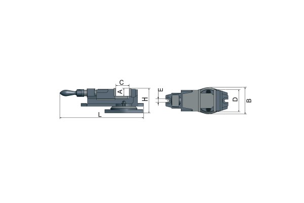 Лещата верстатні поворотні Optimum FMS 150