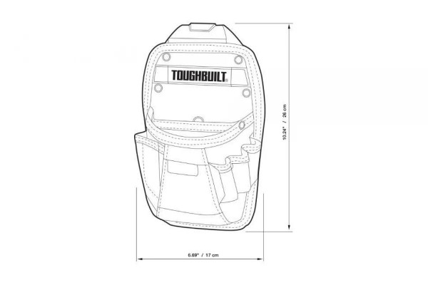 Будівельна поясна сумка для ножів ToughBuilt ClipTech (TB-CT-26)