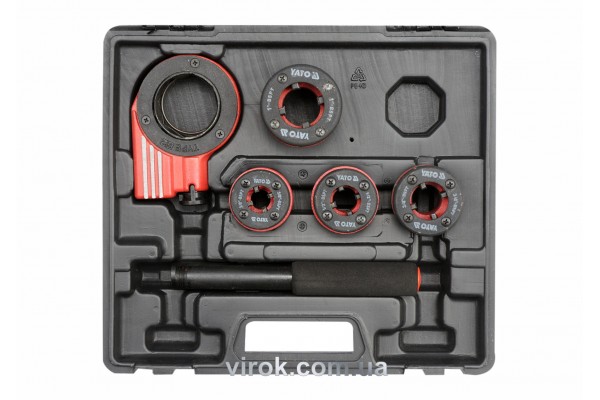 Набір різьбонарізний для труб YATO 3/8"-1/2"-3/4"-1" 5 шт