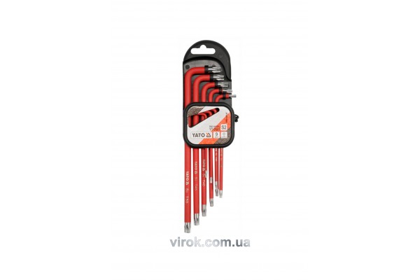 Набір ключів Torx Г-подібних YATO Т10-Т50 9 шт