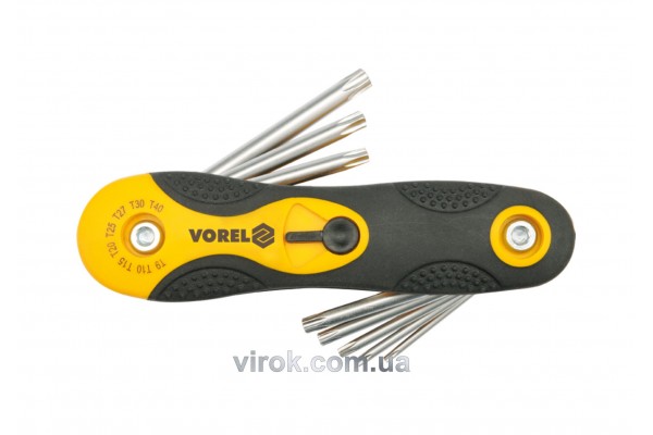 Набір ключів Torx складних VOREL Т9-Т40 8 шт