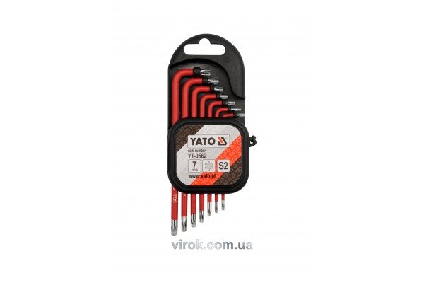 Набір ключів Torx Г-подібних YATO Т9-Т30 7 шт