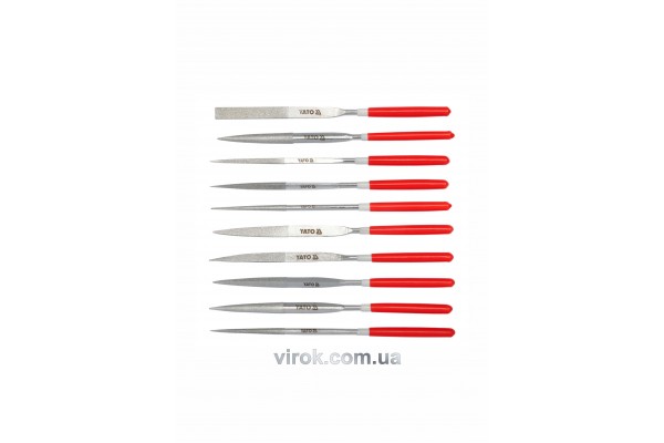 Набір надфілів алмазних YATO 160/50 х 4 мм 10 шт