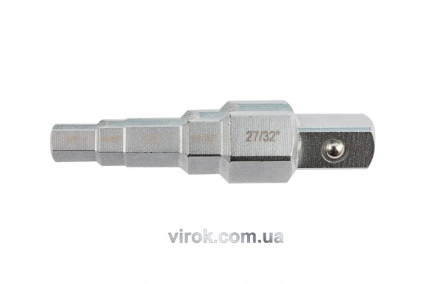 Ключ ступеневий YATO 1/2" до головок 3/8", 29/68", 1/2", 21/32", 27/32"