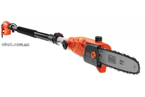 Ланцюгова пила на штанзі мережева Black+Decker 800 Вт 25 см