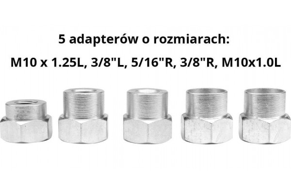 Головка для кріплення жилки до газонокосарок FLO: Ø=2,4- 2,7 мм, 5 адаптерів, Ø= 123 мм, h= 70 мм