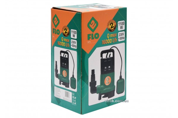 Насос для брудної води FLO 1100 Вт 16000 л/год 15.5 м