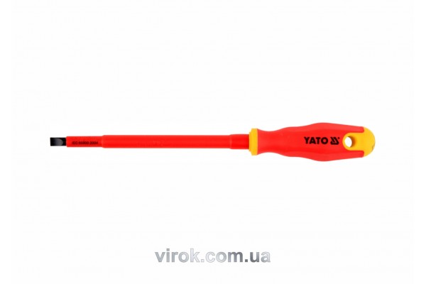 Викрутка діелектрична плоска YATO SL8 х 150 мм VDE до 1000 В