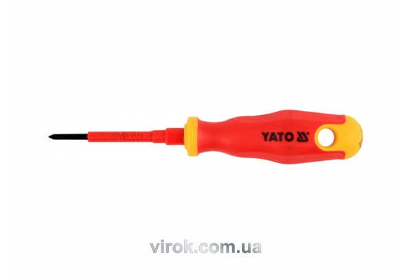 Викрутка діелектрична хрестова YATO PH0 x 60 мм VDE до 1000 В