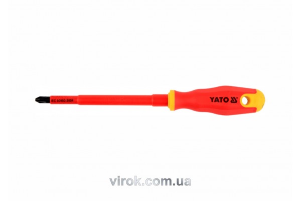 Викрутка діелектрична хрестова YATO PH3 x 150 мм VDE до 1000 В
