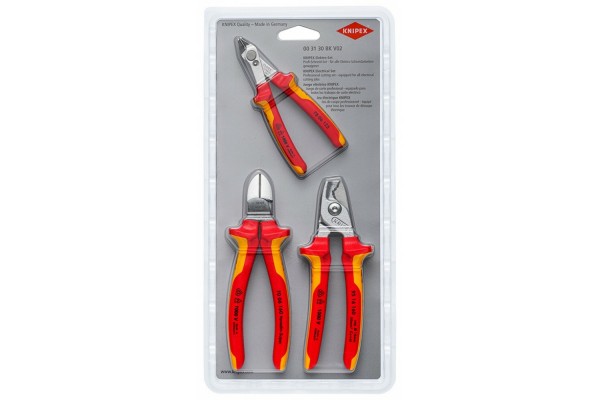 Набір інструментів KNIPEX 3 шт. (00 31 30 BK V02)