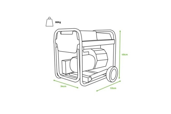 Генератор дизельний GENERGY LIMITED 3000D 3 кВт(240332090)