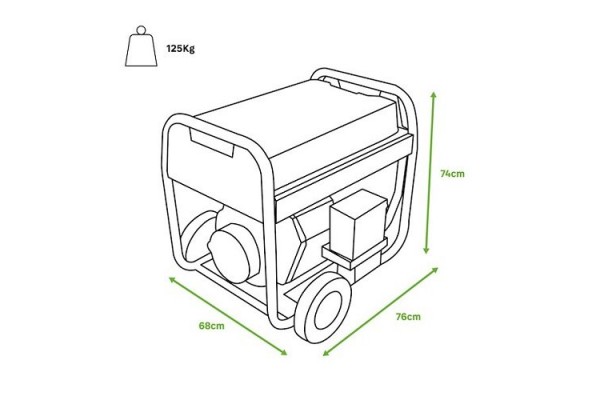 Генератор дизельний GENERGY LIMITED 7000D 6,5 кВт(240632090)