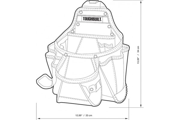 Будівельна поясна сумка TOUGHBUILT TB-CT-01