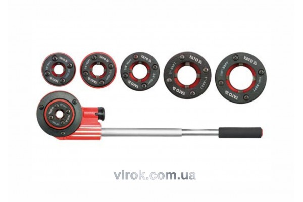 Набір різьбонарізний для труб YATO 1/4"-3/8"-1/2"-3/4"-1"-5/4" 6 шт