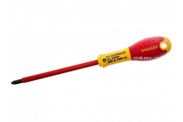Викрутка діелектрична хрестова STENLEY "FatMax VDE 1000V" PH2 x 125 мм
