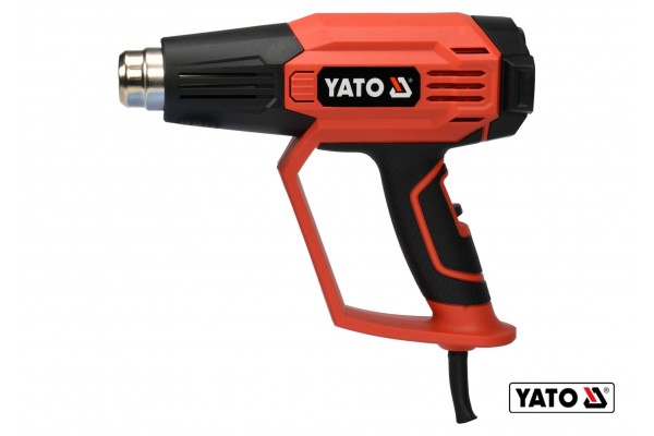 Фен технічний YATO 1.6 кВт 50-650°C 250-500л/хв 2 режими + 5 насадок