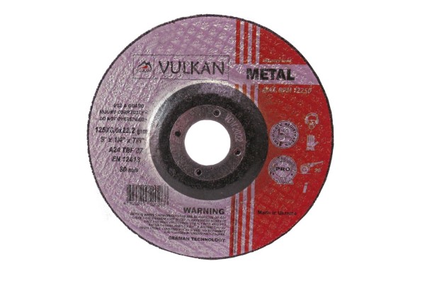 Круг зачисний Vulkan 125*6*22 сталь плоский
