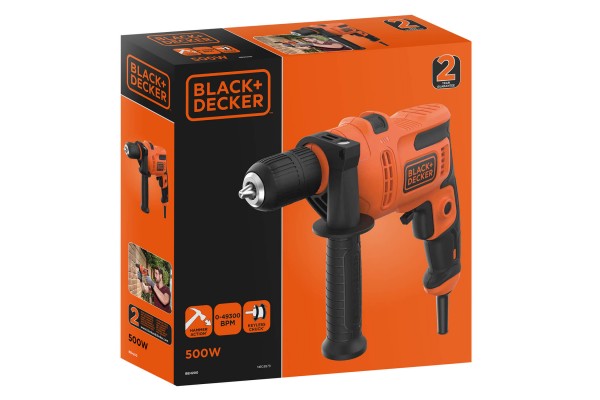 Дриль мережевий ударний BLACK+DECKER BEH200