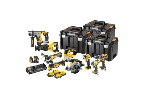 Набір з десяти інструментів акумуляторних DeWALT DCK1012P4T