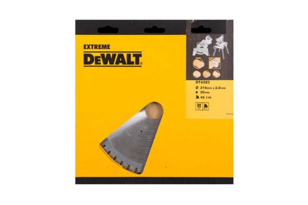 Диск пилковий EXTREME WORKSHOP DeWALT DT4320