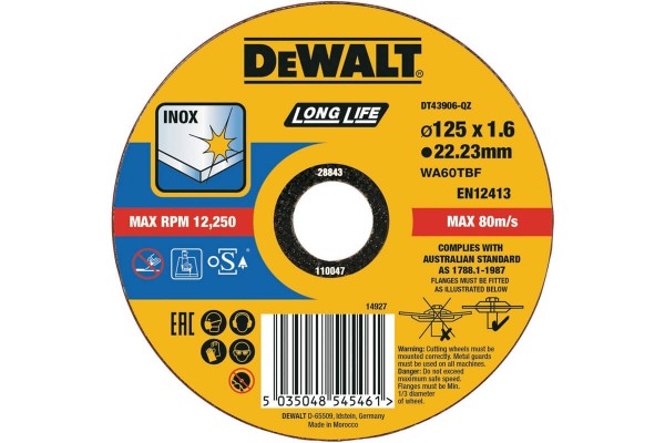 Круг відрізний DeWALT DT43906