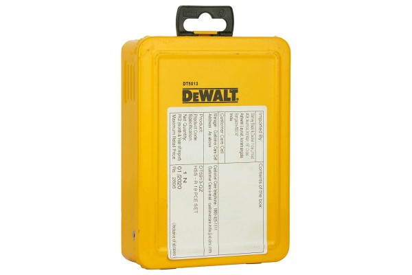 Набір свердел по металу DeWALT DT5913