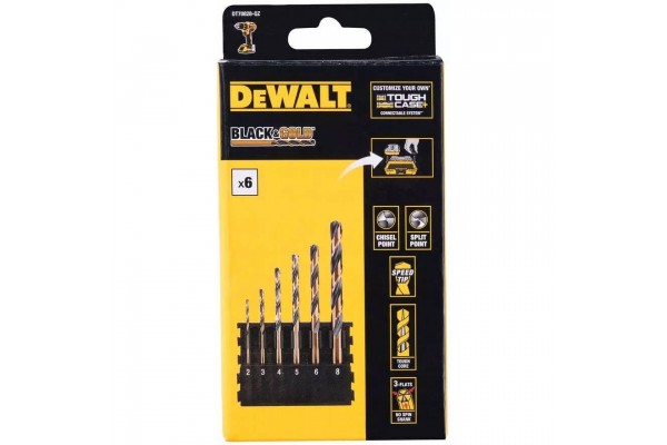 Касета зі свердлами по металу DeWalt, Black & Gold DeWALT DT70828